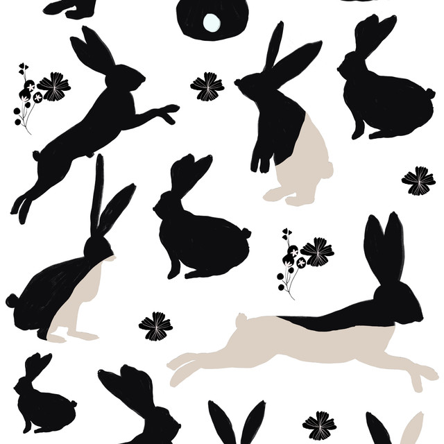 Servietten Osterhasen gefärbt Beige