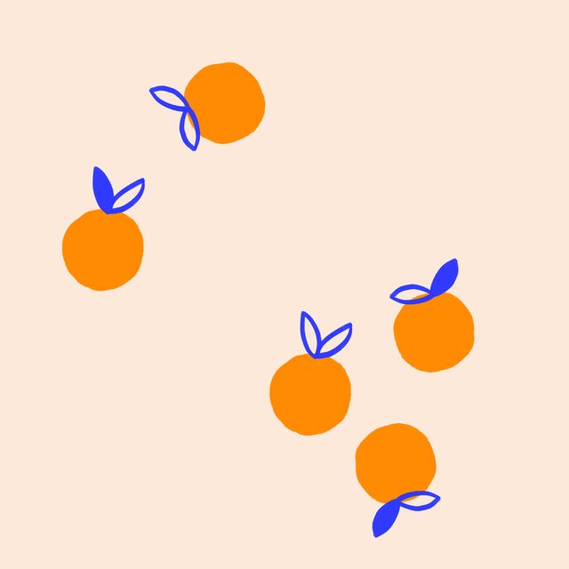 Textilposter Orangen