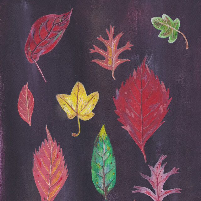 Textilposter Herbstblätter