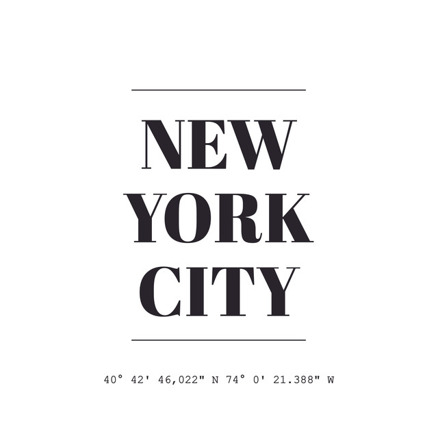 Textilposter NYC
