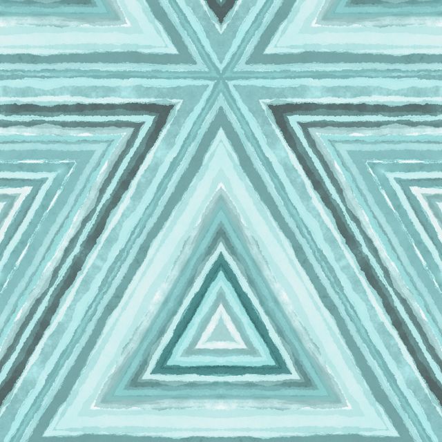 TextilposterWatercolor Triangle Mint