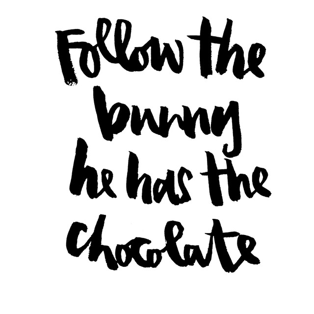 Kissen Follow the bunny