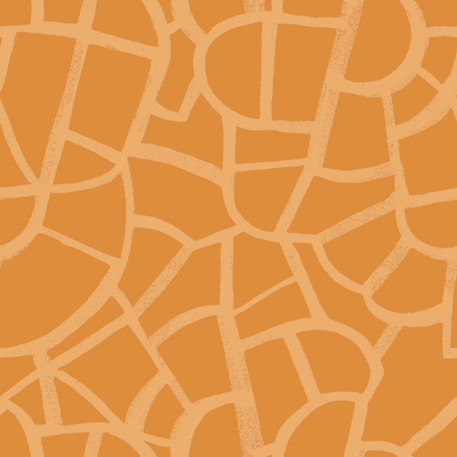 Sitzkissen Abstract Shapes Orange