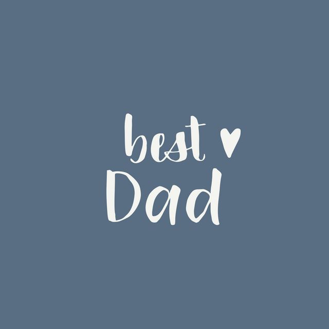 Kissen Best Dad blau
