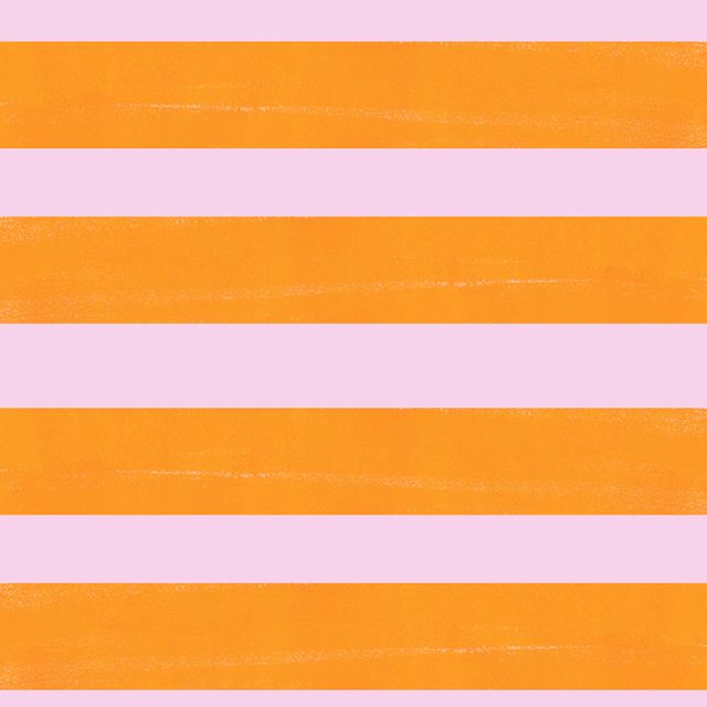 Meterware Streifen orange pink