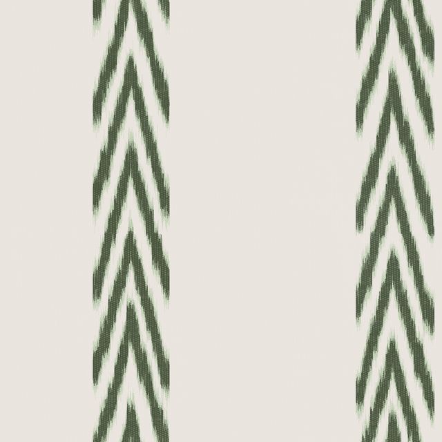 Kissen Stripes Ikat Green