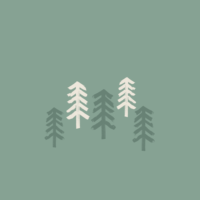 Textilposter Winterzauber Tannenwald 4