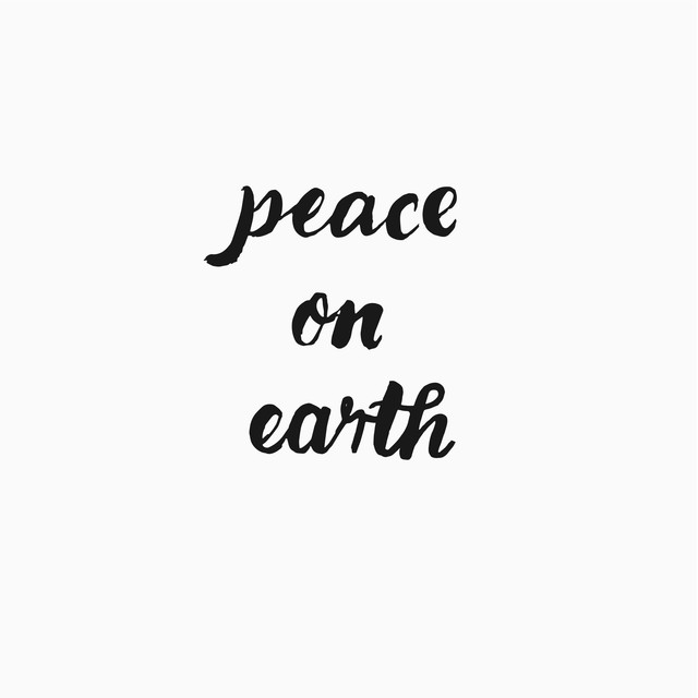 Textilposter peace on earth