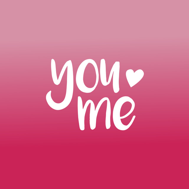 Tischset You love me: Love in pink