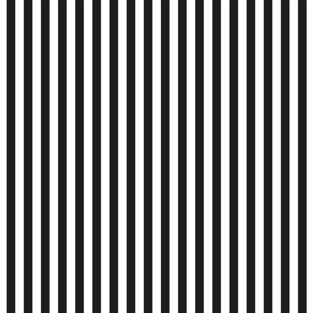 Kissen Black & White Memphis Stripes