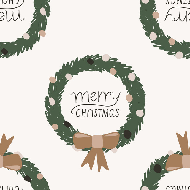 Kissen Christmas Wreath