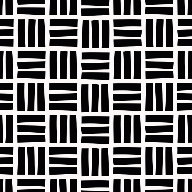 Raffrollo Color Blocks black white