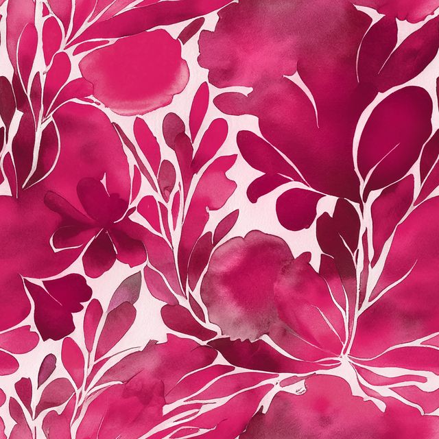 Bettwäsche Watercolor Flowers Coral Red