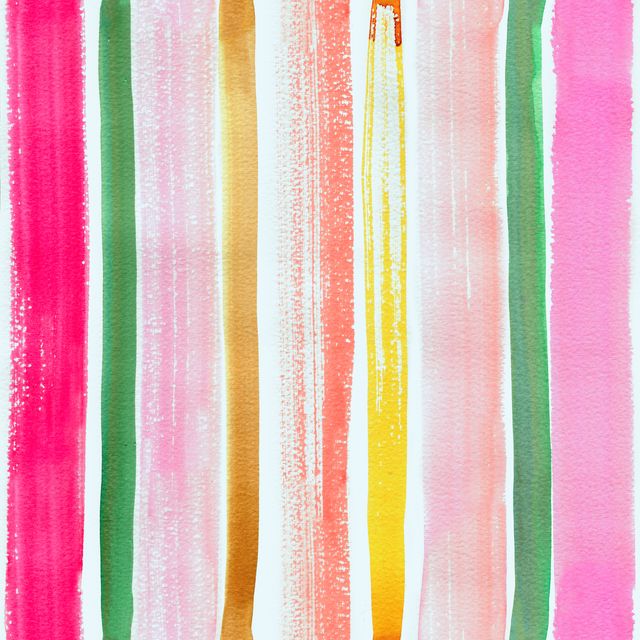 Kissen Art Stripes Aquarell Pink