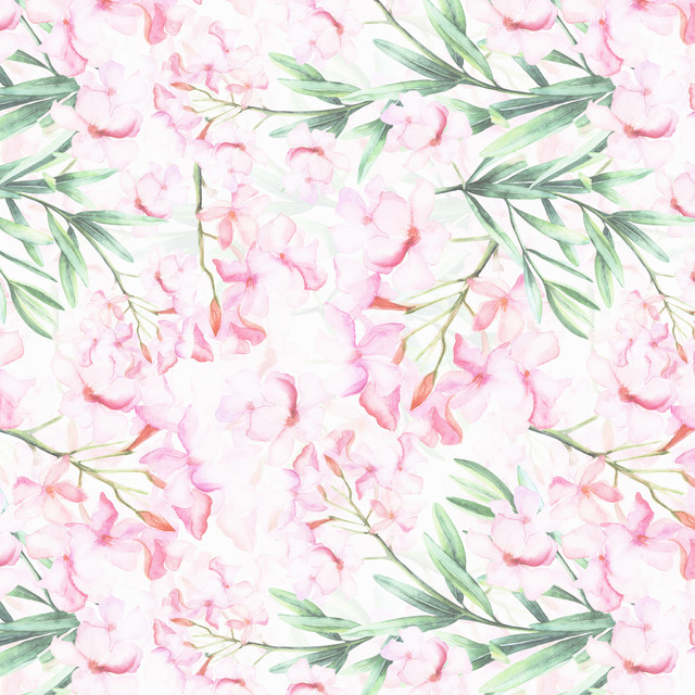 Kissen Rosa Oleander Muster