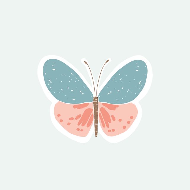 Textilposter Happy Butterfly panel
