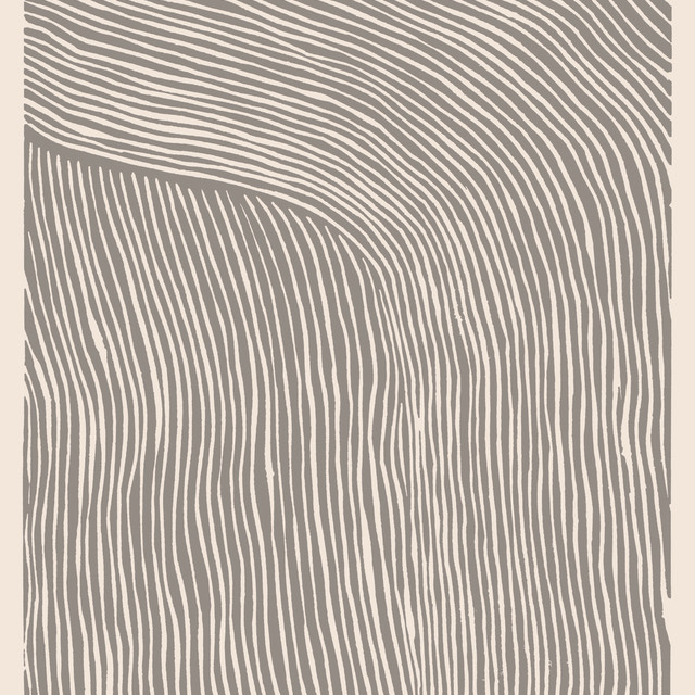 Kissen Gray Linocut Stripes