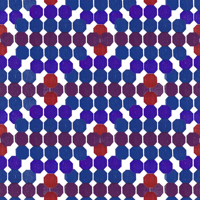 Kissen Honeycomb Violet