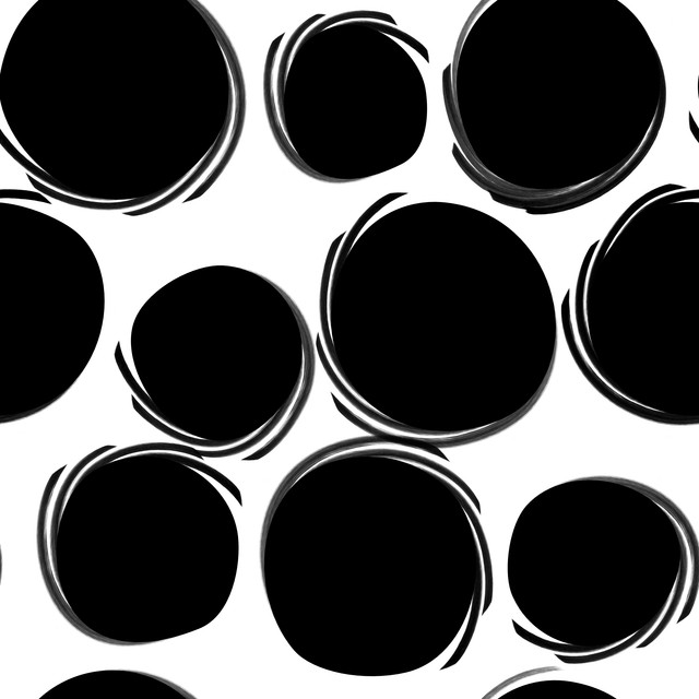 Tischläufer Black&White: Dots 2