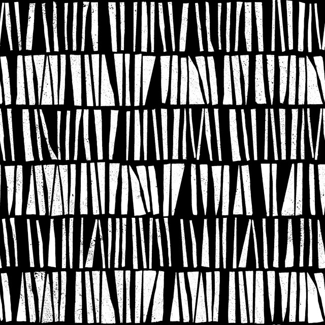 Meterware Shattered Stripes Black&White