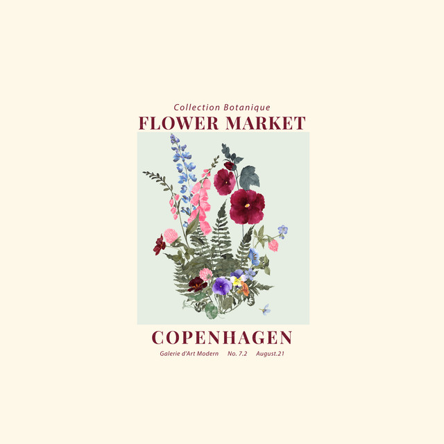 Kissen Flower Market Copenhagen