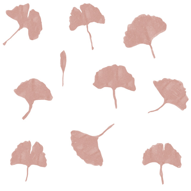 Bodenkissen Ginkgo Weiss