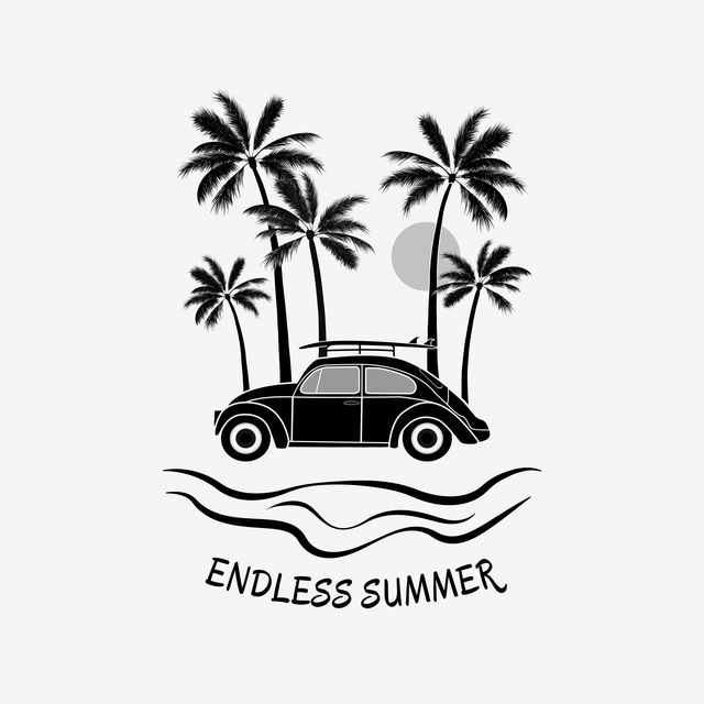 Kissen Endless Summer Surf black