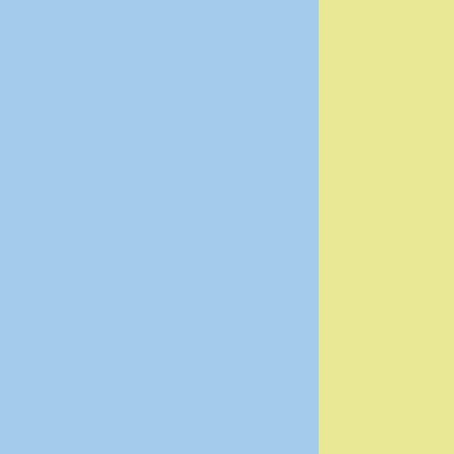 Tischset Colorblocking Hellblau & Gelb