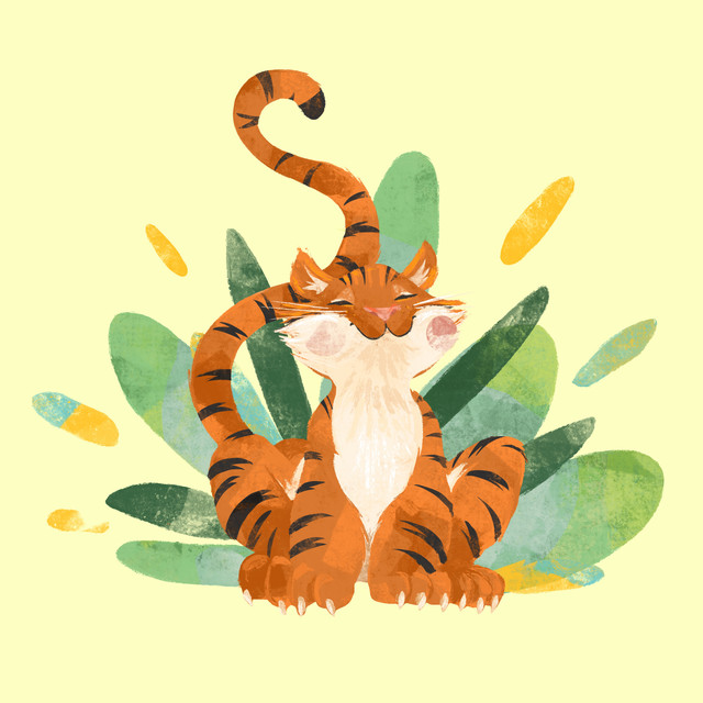 Kissen Dschungelparty Tiger