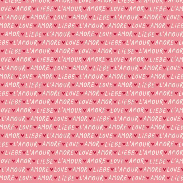 Textilposter Sprache der Liebe Pink