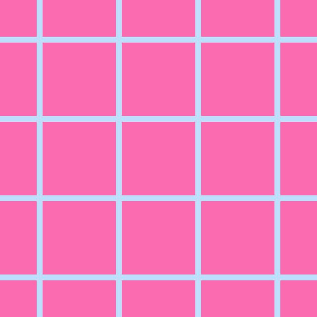 Kissen Pink Grid mit Blau