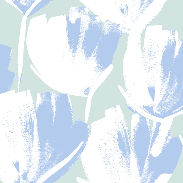 Kissen Tulips chalk blue