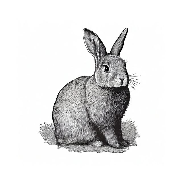 Tischset Vintage Rabbit