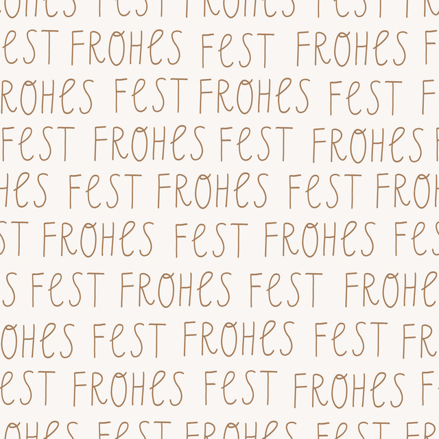 Dekovorhang Frohes Fest braun beige