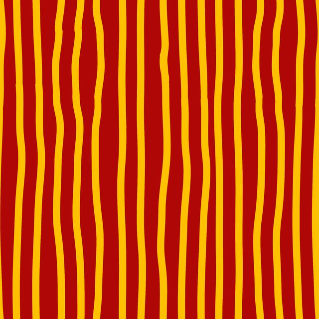 Kissen Yellow Red Stripes Vertical