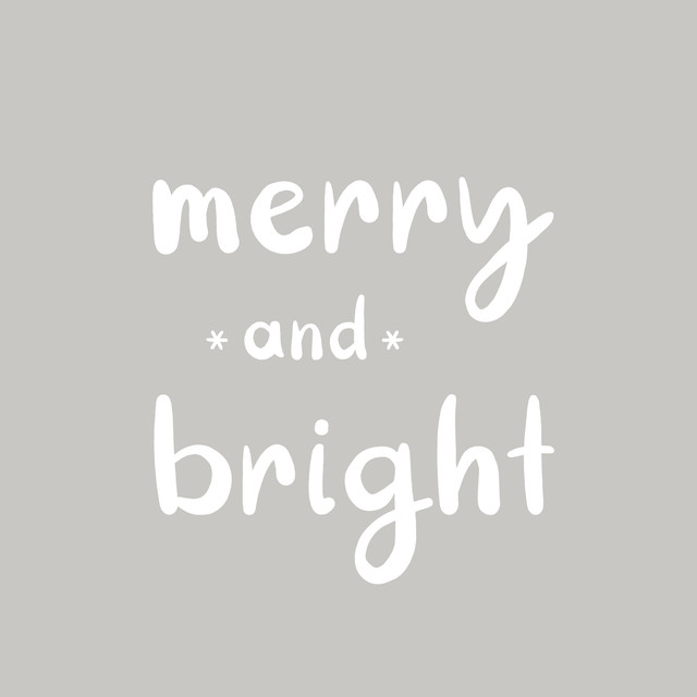 Kissen Merry and Bright stone