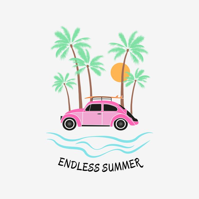 Textilposter Endless Summer Surf