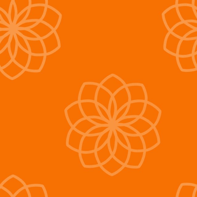 Bodenkissen Traumfaenger Blume Orange