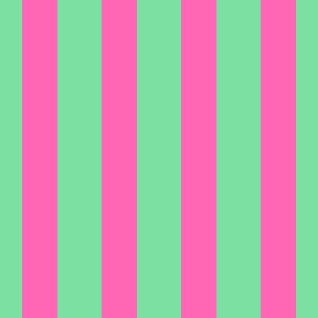 Bankauflage Bold Stripes green and pink