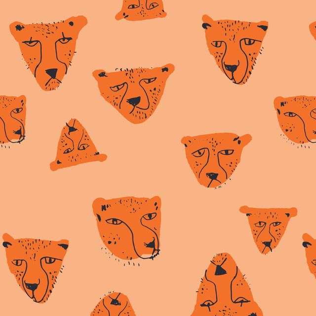 Kissen Tiger orange zoom