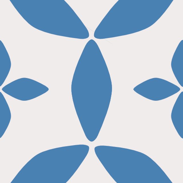 Tischset Blockprint Indigo Muster 8