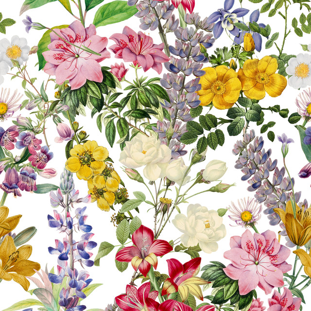 Kissen Vintage Frühlingsblumen