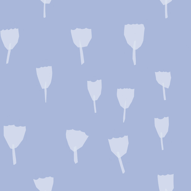 Tischset Schnittblumen Blau