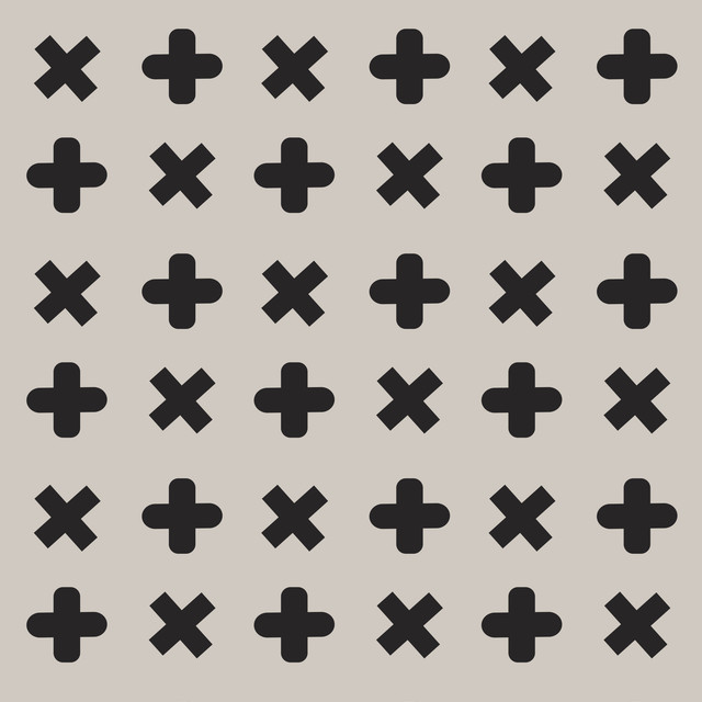 Tischläufer Sterne Beige Schwarz