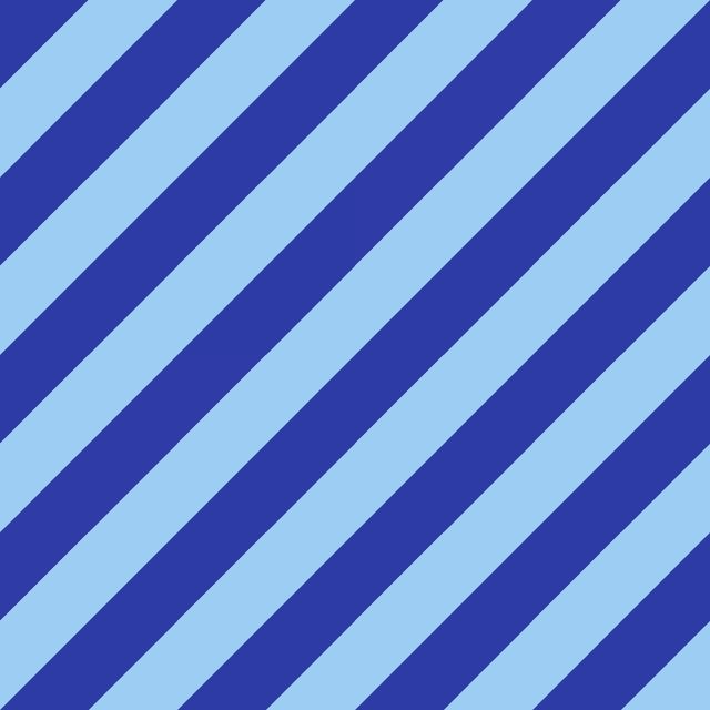 Kissen Blaue Streifen diagonal