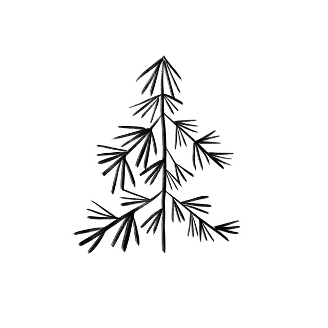 Textilposter Tannenbaum Zweige