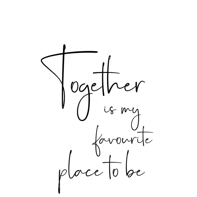 Kissen Together Quote