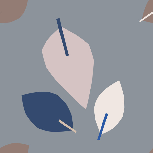 Raffrollo Abstract Leaves 4