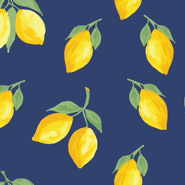 Dekovorhang Lemon Indigo