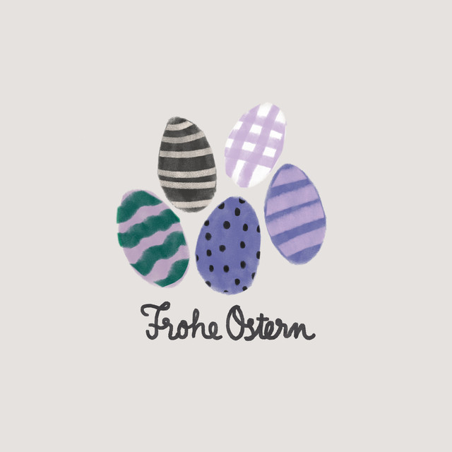 Textilposter Frohe Ostern